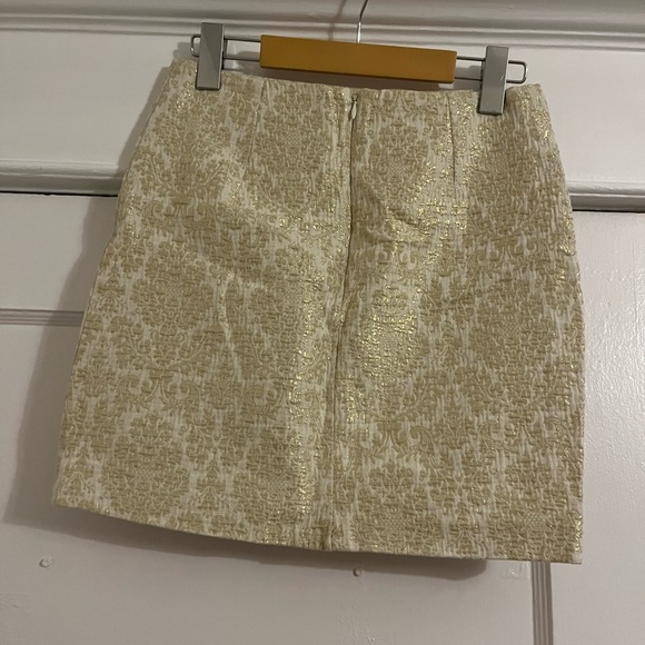 Gold and crème Sud Express Skirt - Picture 2 of 5